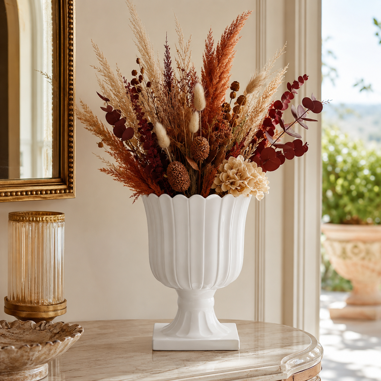 Clarisse Ceramic Tulip Urn Planter