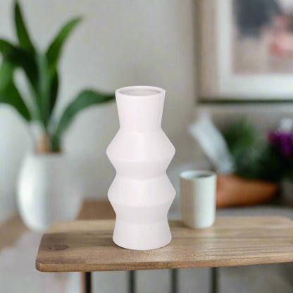 Cyrene Double Saucer Design Ceramic Vase