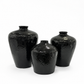 Ebonique Textured Amphora Ceramic Vase
