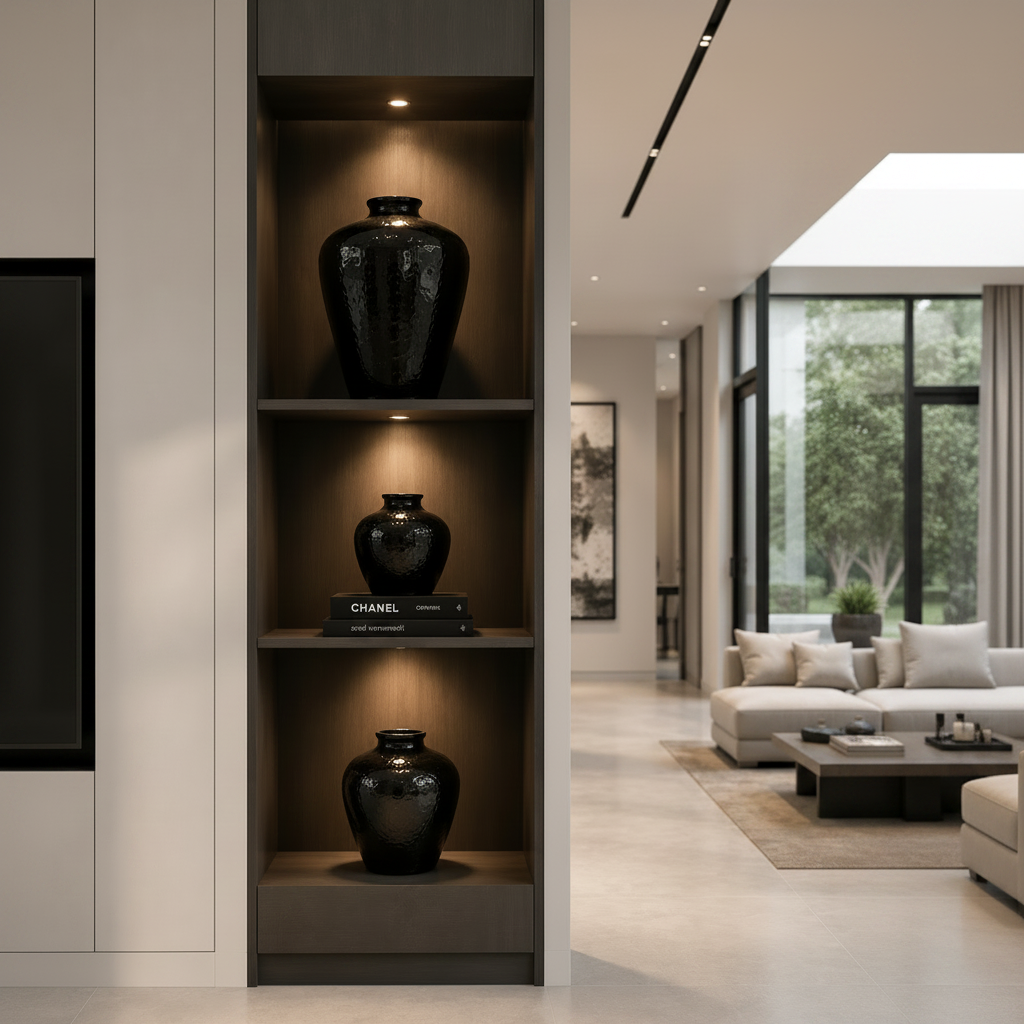 Ebonique Textured Amphora Ceramic Vase