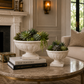 Huxley Fluted Pedestal Bowl Planter