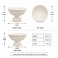 Huxley Fluted Pedestal Bowl Planter