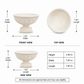 Huxley Fluted Pedestal Bowl Planter