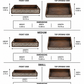 Kyra Mirrored Wood Tray Set (Set of 3)
