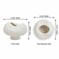 Lane Sculptural Pedestal Ceramic Vase