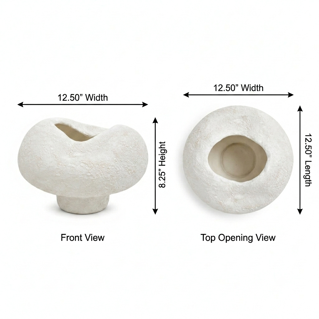 Lane Sculptural Pedestal Ceramic Vase