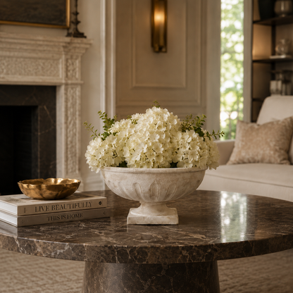 Huxley Fluted Pedestal Bowl Planter