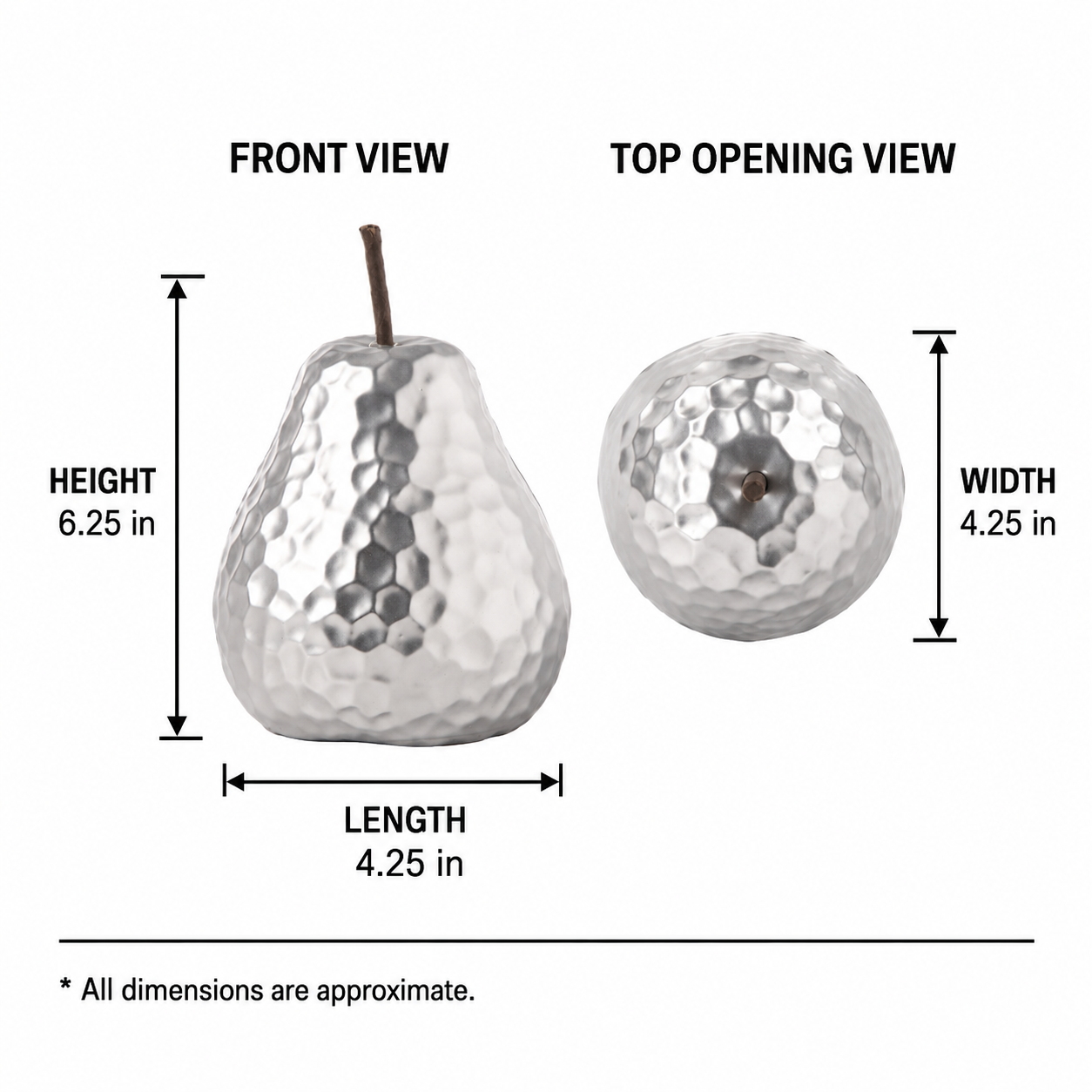 Lumara Ceramic Pear Figurine