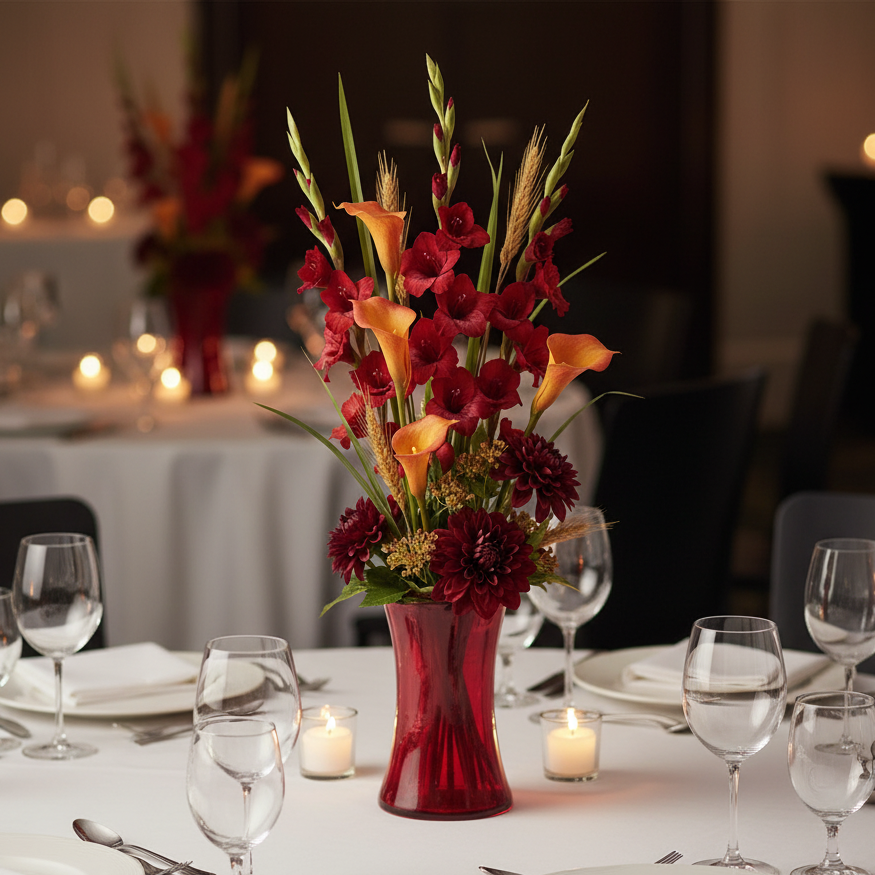 Lyra Elegant Glass Vase