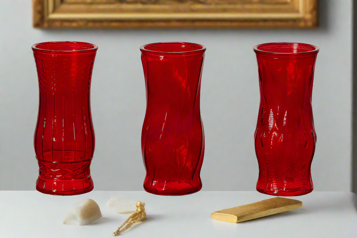 Quara Classic Machine Made Glass Vase – Set of 3