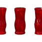 Classic Machine Made Glass Vase 3 Asst-9.75"H-Urban Trends Collection-Clear-Urban Trends Collection