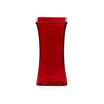 Keira Flared Glass Vase-Urban Trends Collection-Red-Urban Trends Collection