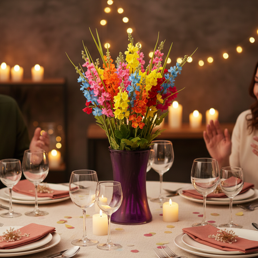 Lyra Elegant Glass Vase