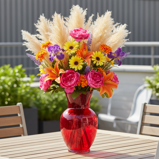 Pavia Ginger Glass Vase