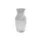 Feliz Ginger Glass Vase with Wave Pattern-Urban Trends Collection-Clear-Urban Trends Collection
