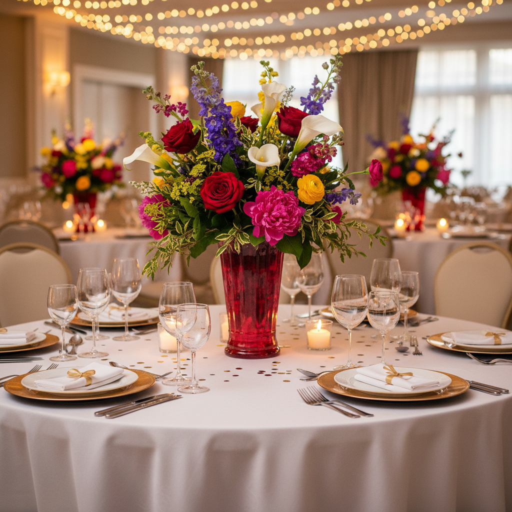 Eira Ribbed Glass Vase