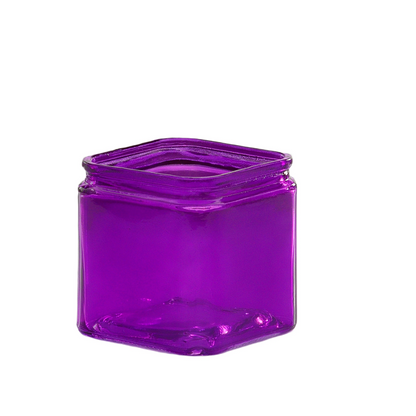 Juno Glass Cube Vase-Urban Trends Collection-Purple-Urban Trends Collection