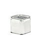 Juno Glass Cube Vase-Urban Trends Collection-Silver-Urban Trends Collection