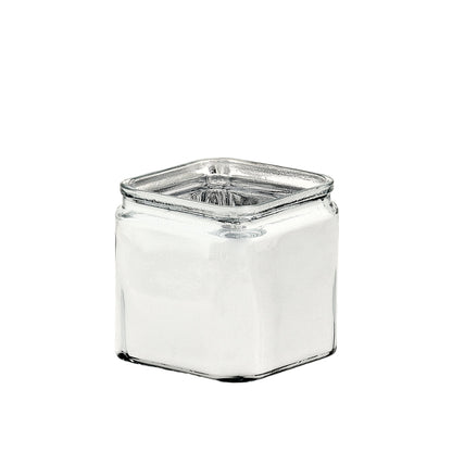 Juno Glass Cube Vase-Urban Trends Collection-Silver-Urban Trends Collection