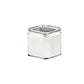 Juno Glass Cube Vase-Urban Trends Collection-Silver-Urban Trends Collection