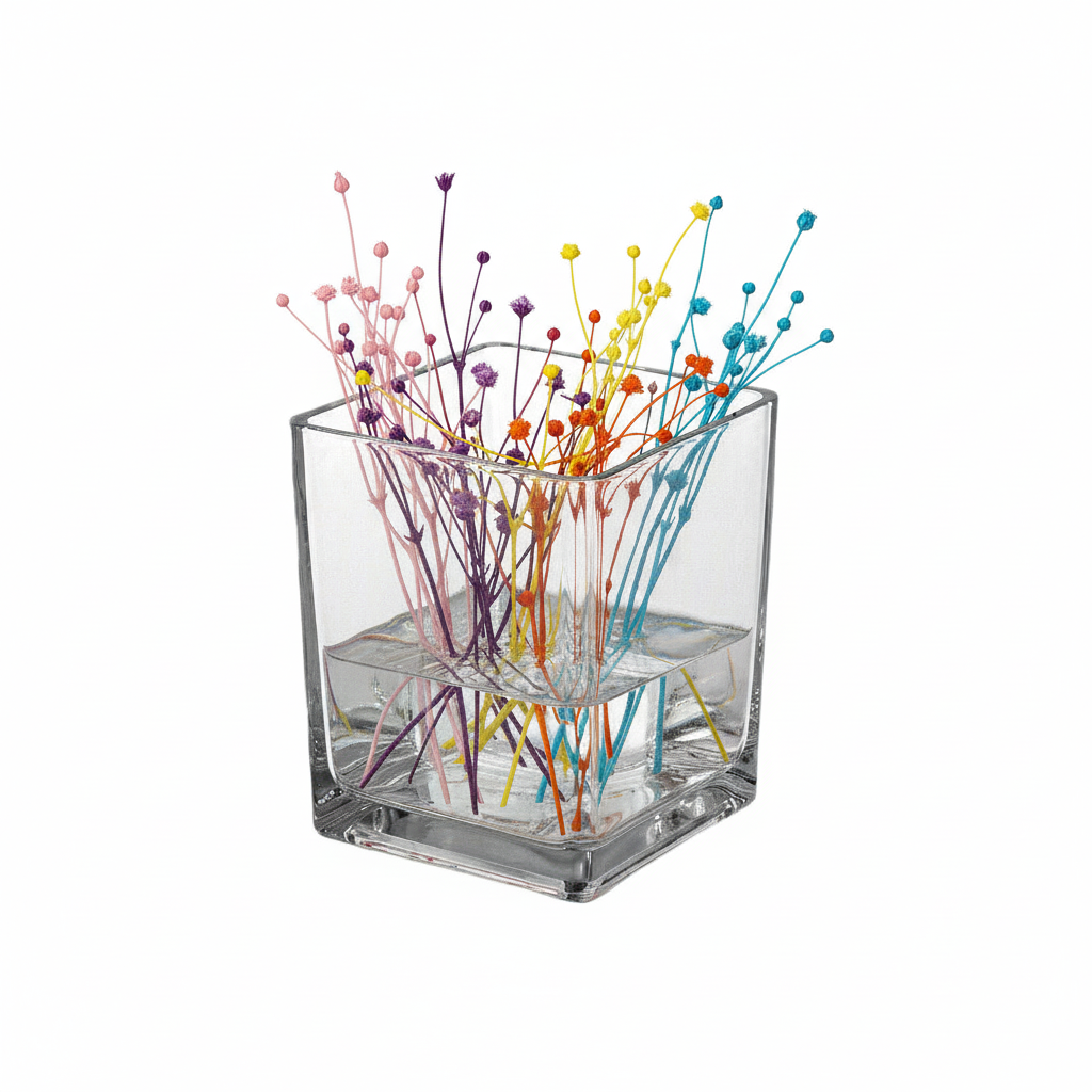 Lizze Clear Glass Cube Vase