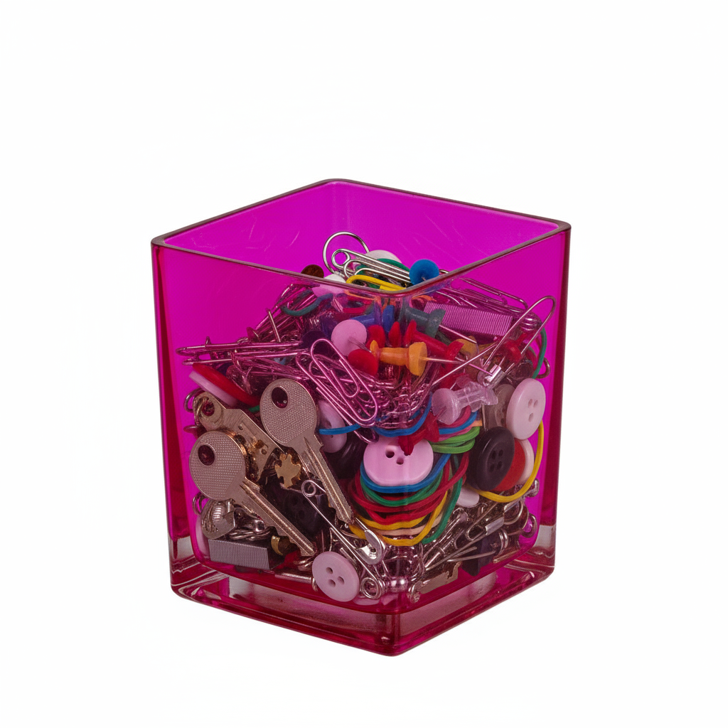 Lizze Clear Glass Cube Vase