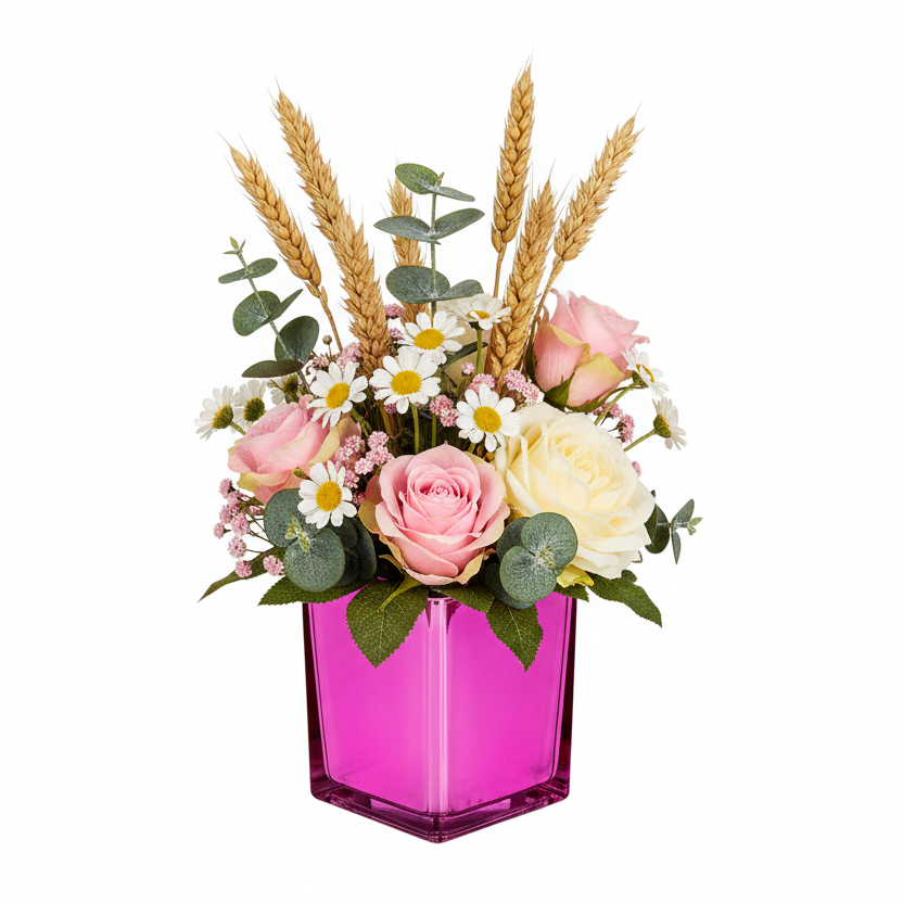 Electra Glass Cube Vase