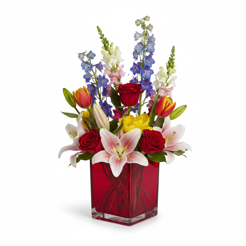 Aeris Glass Cube Vase