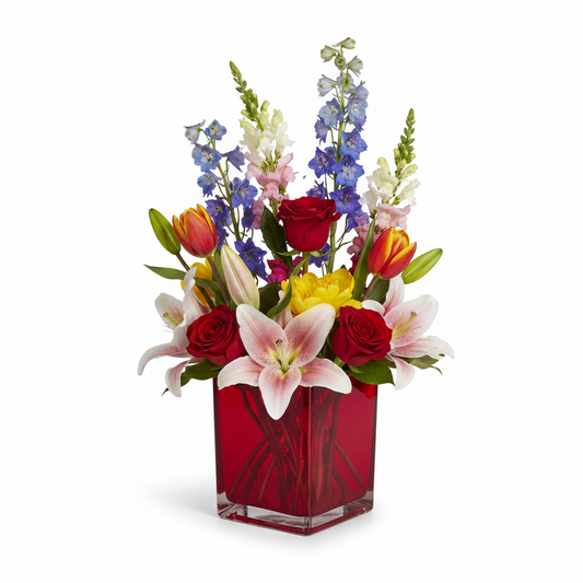 Aeris Glass Cube Vase