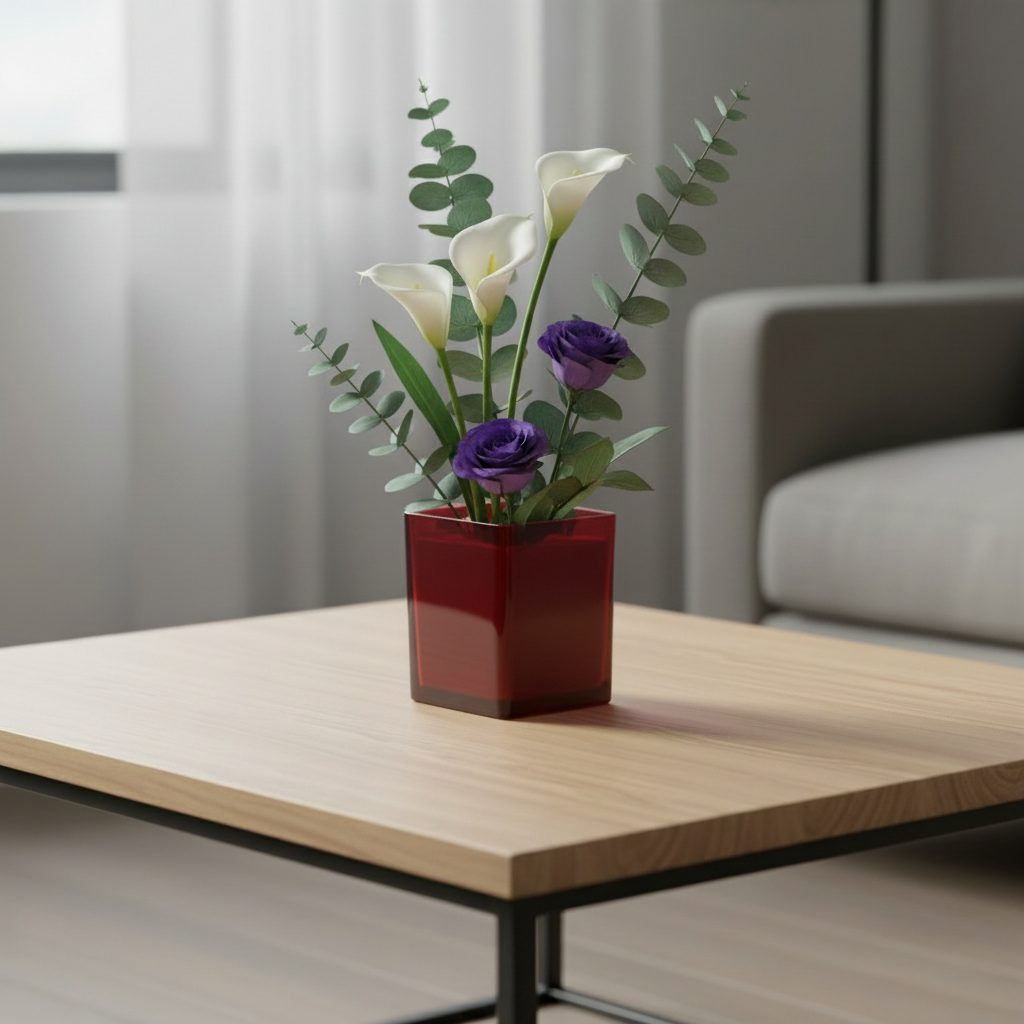 Electra Glass Cube Vase