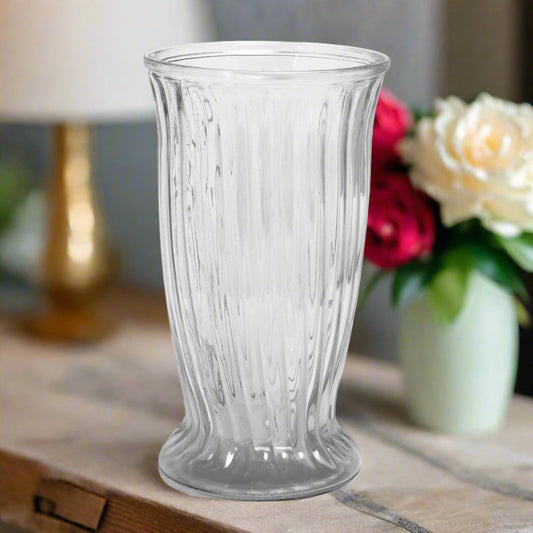 Jovelle Clear Glass Vase-Urban Trends Collection-Urban Trends Collection