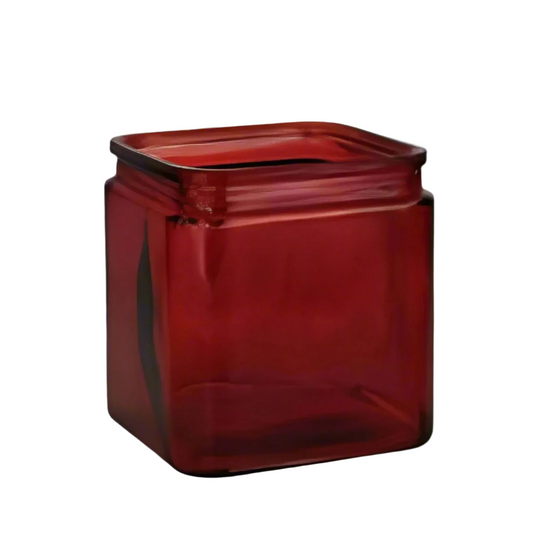 Blythe Cube Glass Vase-Urban Trends Collection-Urban Trends Collection