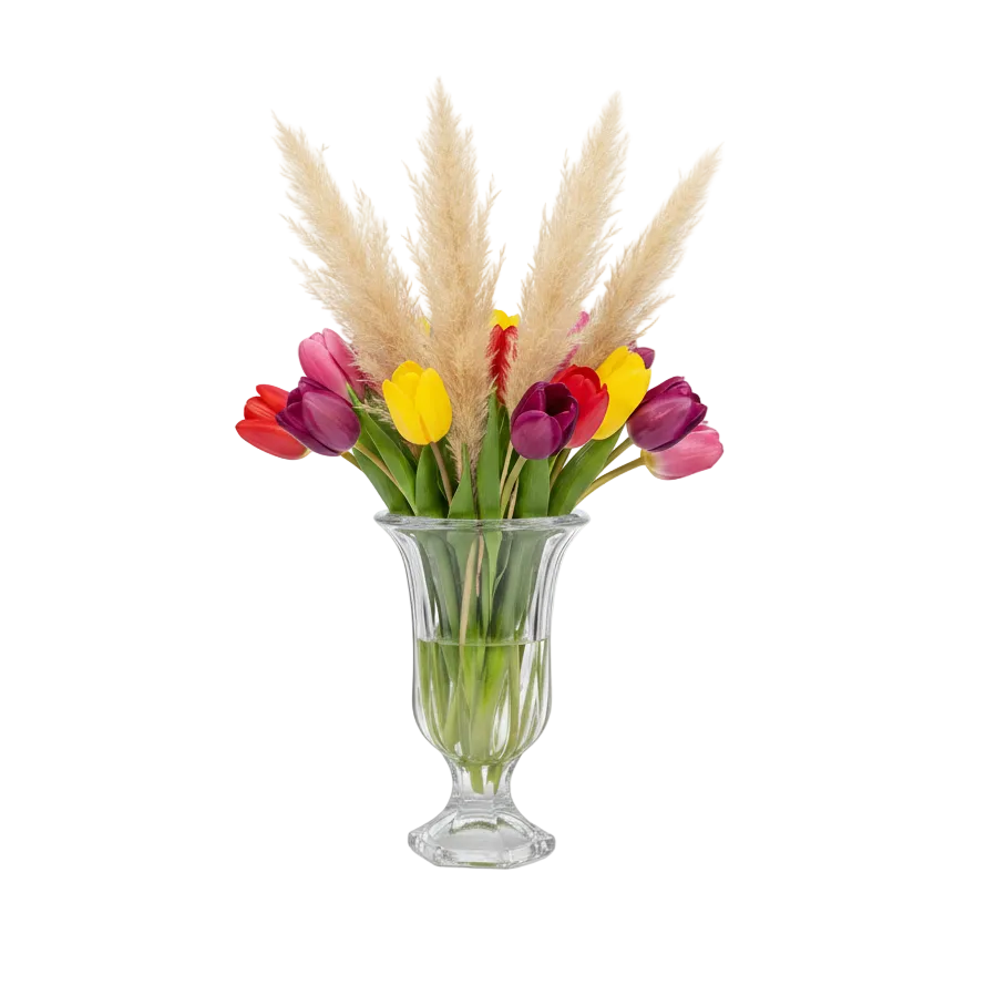 Femi Machine-Made Glass Urn Vase