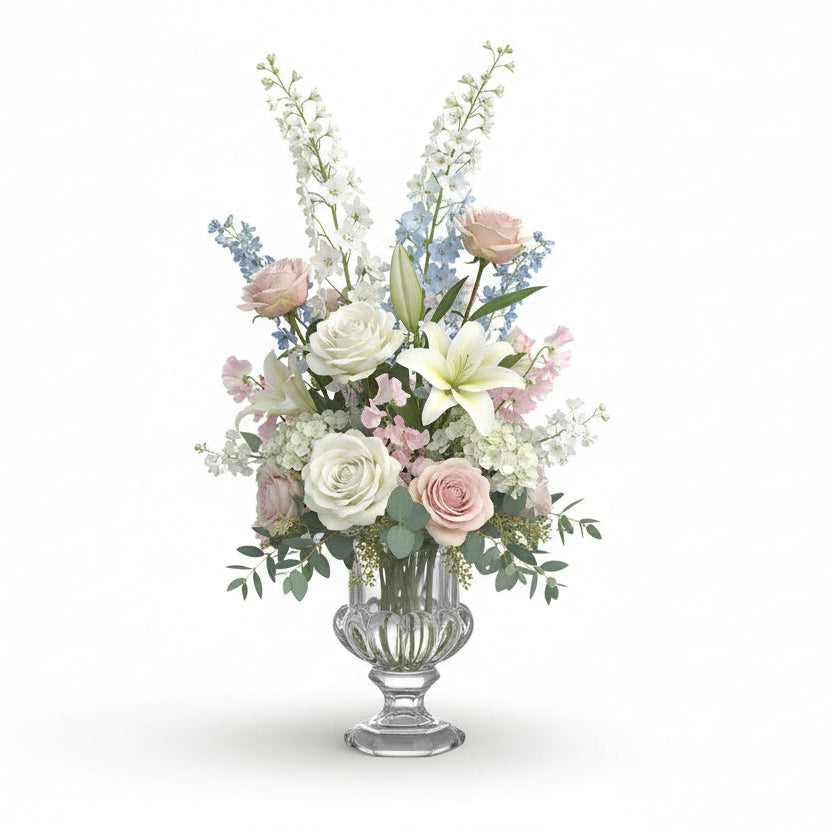 Femi Machine-Made Glass Urn Vase