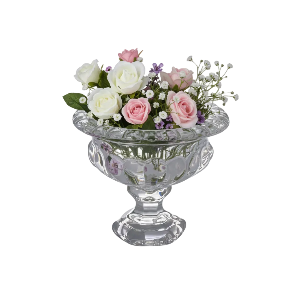 Femi Machine-Made Glass Urn Vase