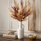Milenne White Ring-Handled Ceramic Vase
