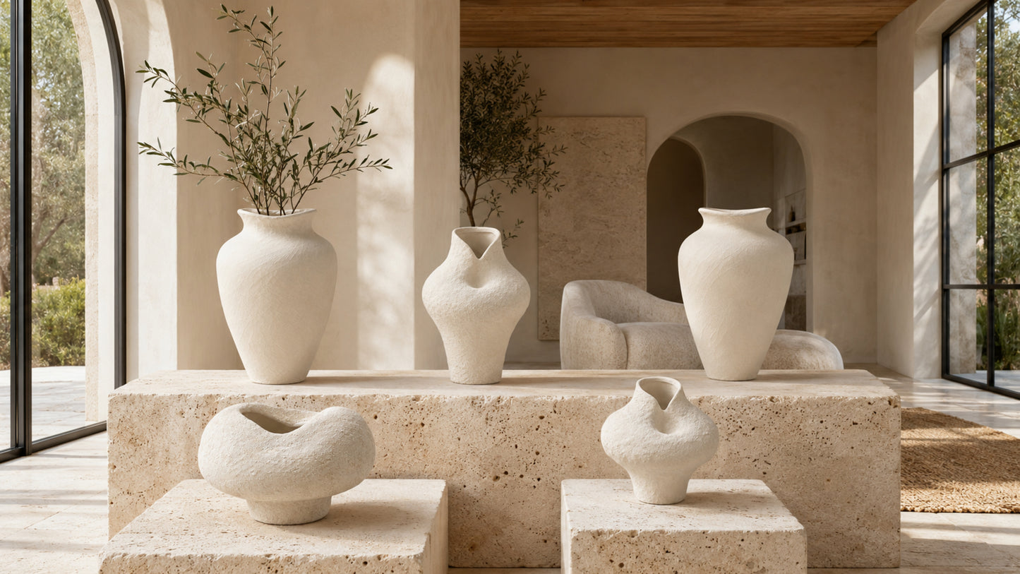 Kelby Handcrafted Sculptural Vest-Shape Vase