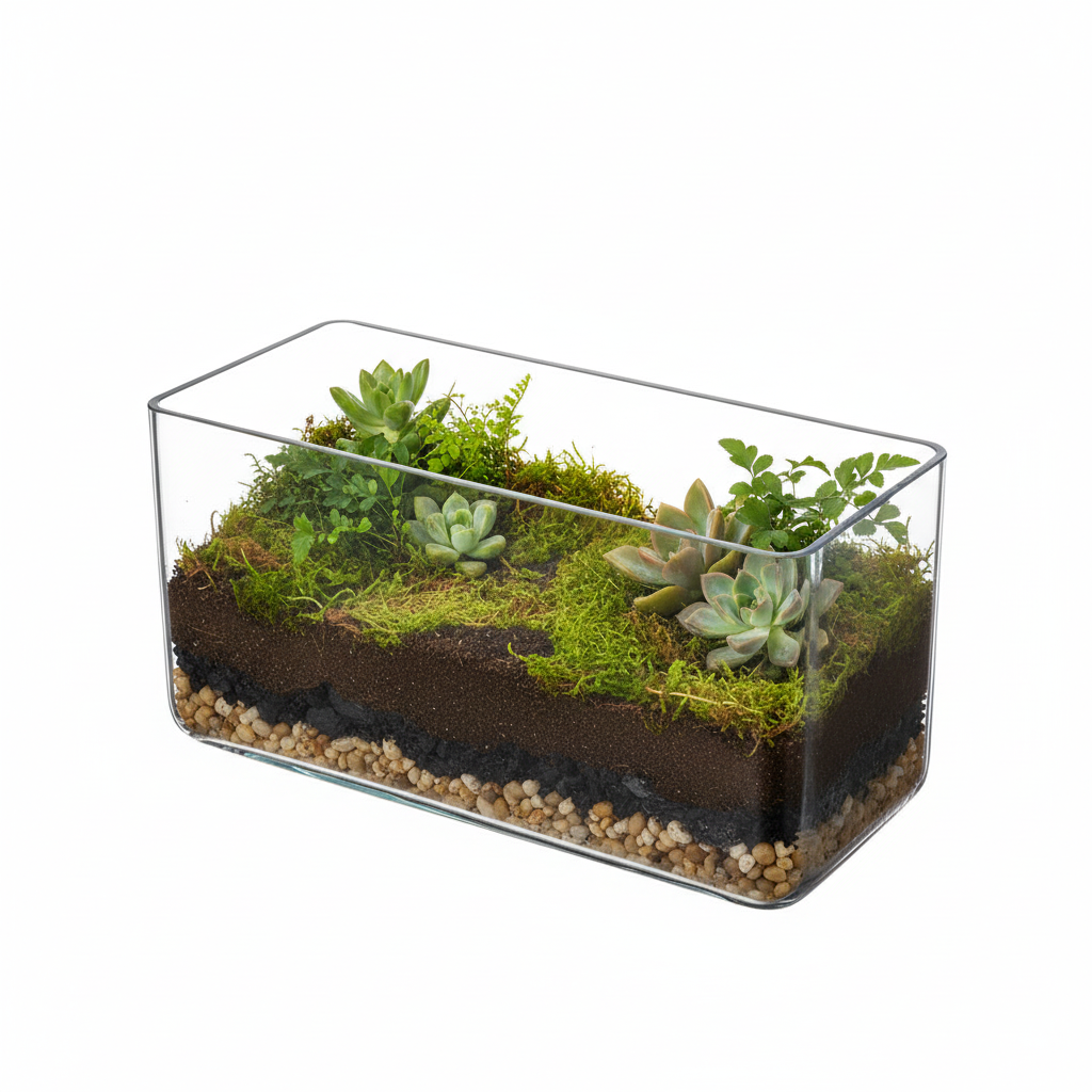 Jovian Rectangular Clear Glass Vase