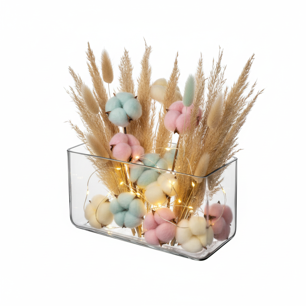 Jovian Rectangular Clear Glass Vase