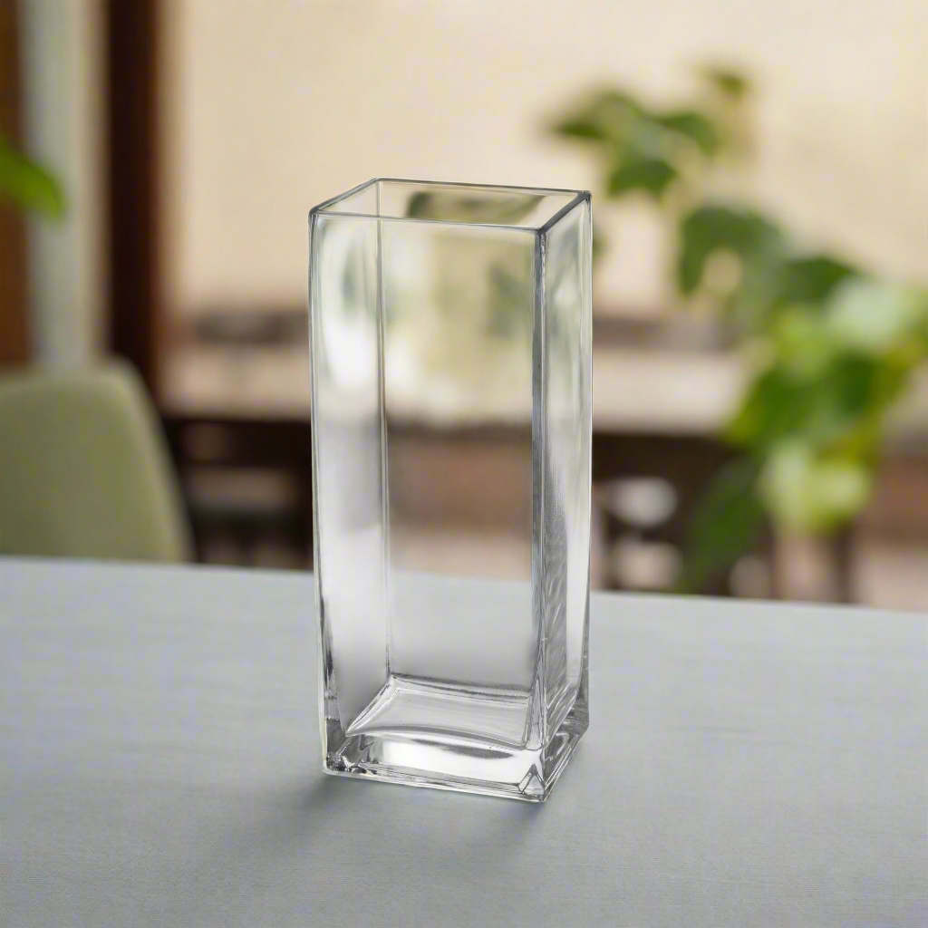 Joren Rectangle Clear Glass Vase