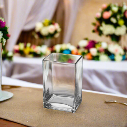 Joren Rectangle Clear Glass Vase