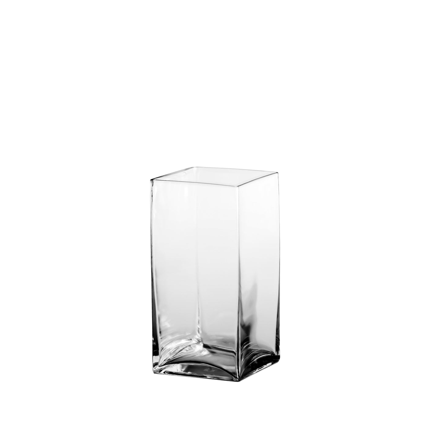 Rectangle Glass Vase-Urban Trends Collection-Clear-4x3x8-Urban Trends Collection