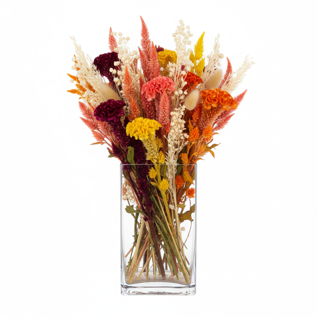 Nexa Clear Glass Block Vase