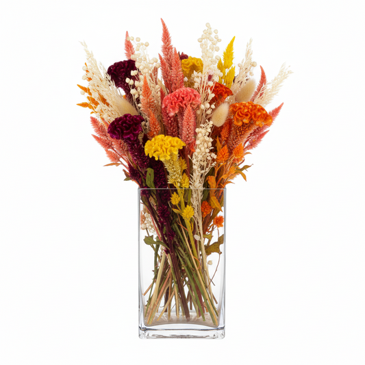 Nexa Clear Glass Block Vase