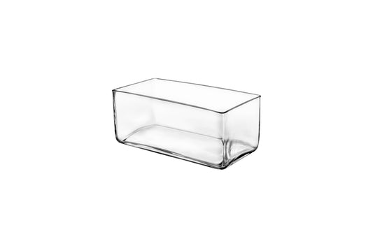 8x3x4 Rectangle Clear Glass