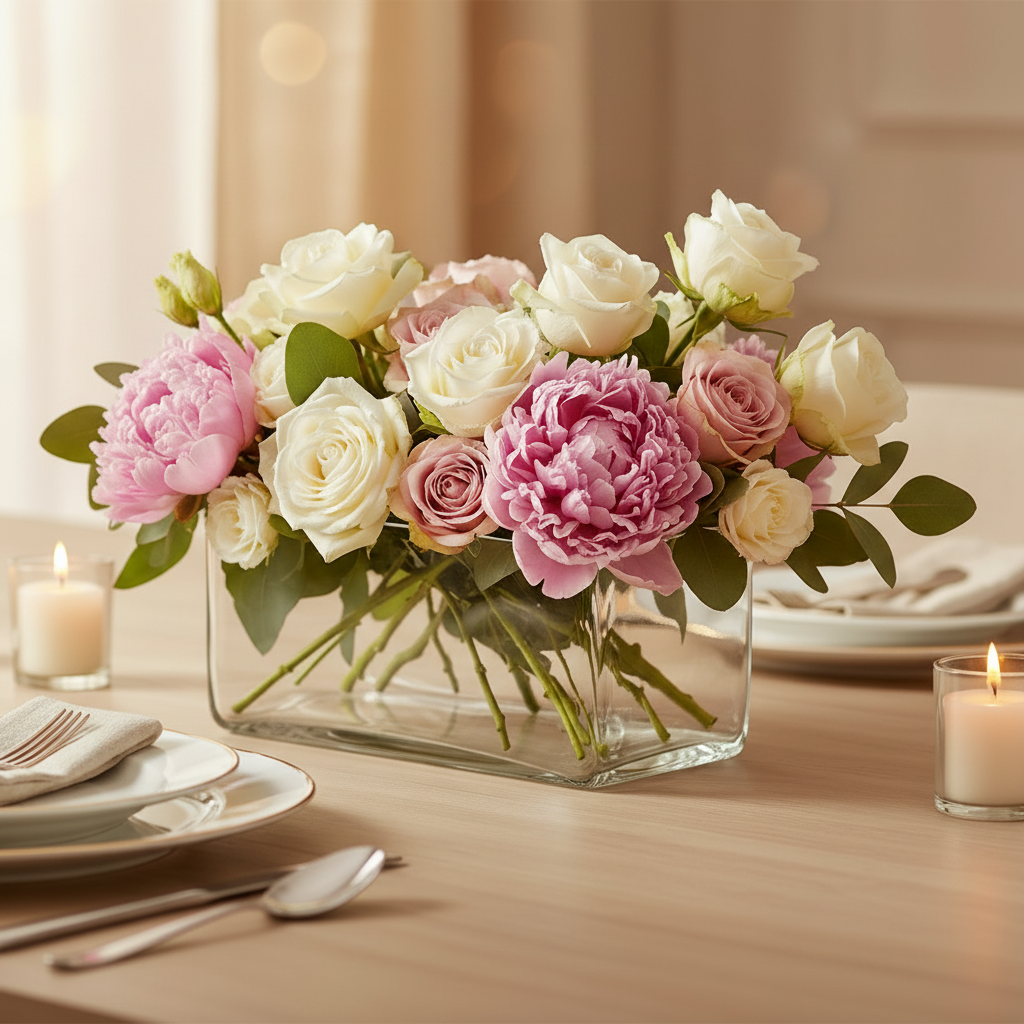 Elaris Rectangular Clear Glass Trough