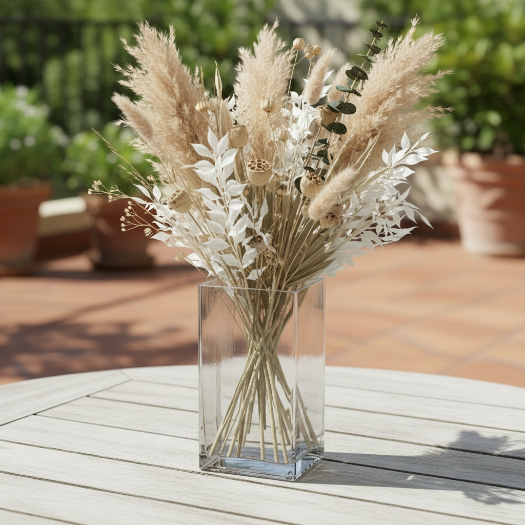 Clara Rectangle Glass Vase