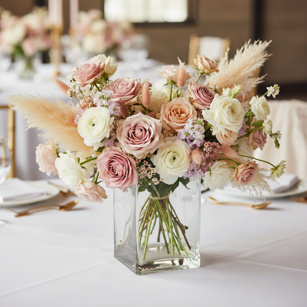 Clara Rectangle Glass Vase