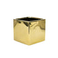 Square Clear Glass-Urban Trends Collection-Gold-6x6-Urban Trends Collection