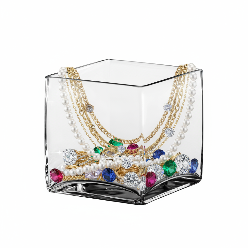 Bria Square Glass Vase